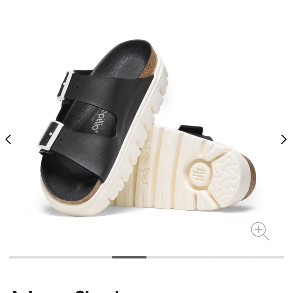 Arizona Chunky Birko-Flor - Black Birkenstock Sandals